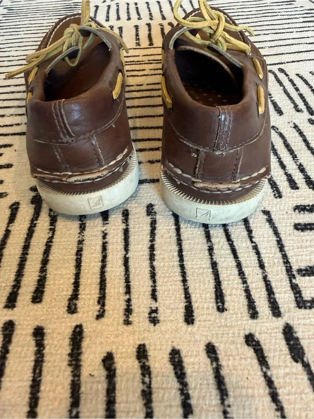Sperry Top-Sider Men's 7M Authentic Original Brown Leather Boat Shoes 2965306
